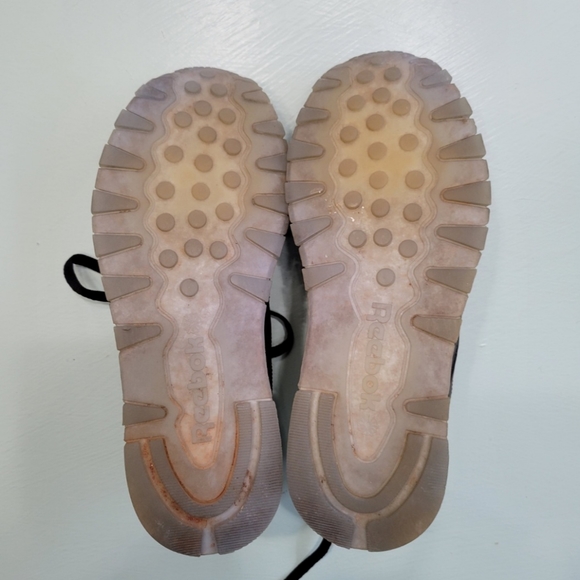 Reebok classic leather black Sz m 9.5 EU 42.5 - Picture 6 of 7